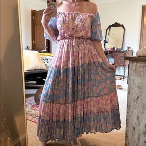 NWT SPELL Juniper Tiered Maxi Dress Size S